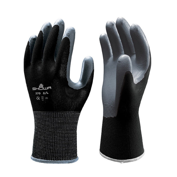 Atlas 370B Black Nitrile Coated Work Gloves – BHP Safety Products