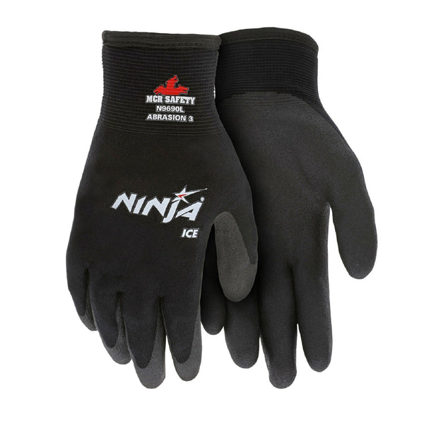 MADGRIP™ DRI-MAX® High Dexterity Foam Nitrile Glove: Black, Medium