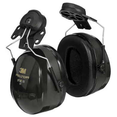 3M PELTOR Optime 101 Earmuffs H7P3E (Hard Hat Attachable) - BHP Safety Products