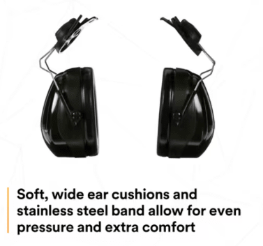 3M PELTOR Optime 101 Earmuffs H7P3E (Hard Hat Attachable) - BHP Safety Products