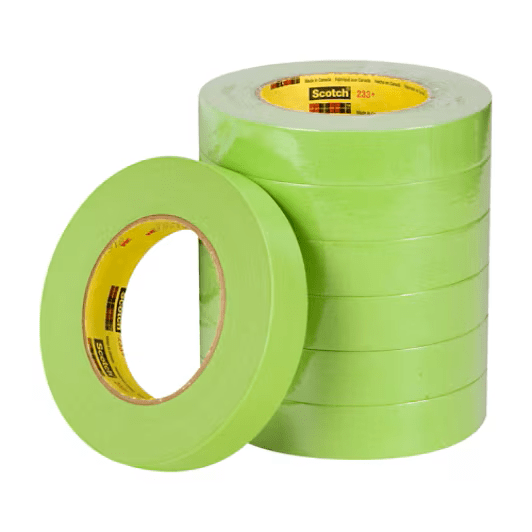 3M Performance Green Masking Tape 233+, 26340, 48 mm x 55 m, 12/Case - BHP Safety Products