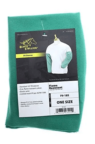 Black Stallion F9 - 18S Flame - Resistant Cotton Sleeves, 18" Length (Pair) - BHP Safety Products
