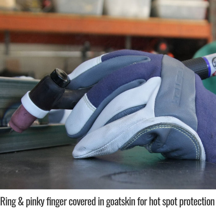 Black Stallion T50 Premium Grain Goatskin & FR Cotton TIG Welding Glove - BHP Safety Products