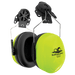 Bullhead Safety Hi - Vis Lime, Cap - Mounted, NRR 22 dB Earmuffs, HP - M3 - BHP Safety Products