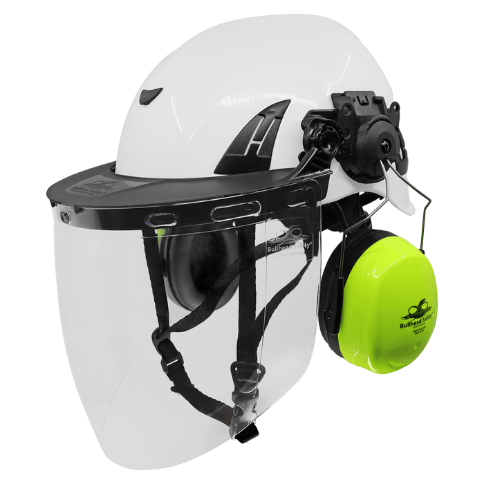 Bullhead Safety Hi - Vis Lime, Cap - Mounted, NRR 22 dB Earmuffs, HP - M3 - BHP Safety Products