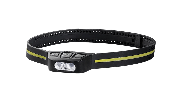 Coast LHS500R 500 Lumen Waterproof Rechargeable LED Headlamp, 360 - Degree Safety Lighting, Silicone Head Strap, Four Light Modes, Memory Mode - BHP Safety Products