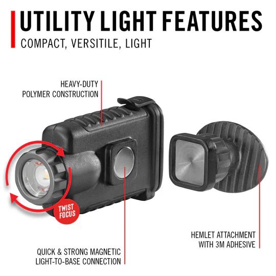 Coast SHL2R 500 Lumen Rechargeable Focusing LED Safety Helmet Light (1 Each) - BHP Safety Products