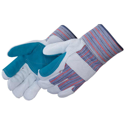 Double Palm Split Cowhide Leather Work Gloves 3581SP (Large or X-Large) - BHP Safety Products