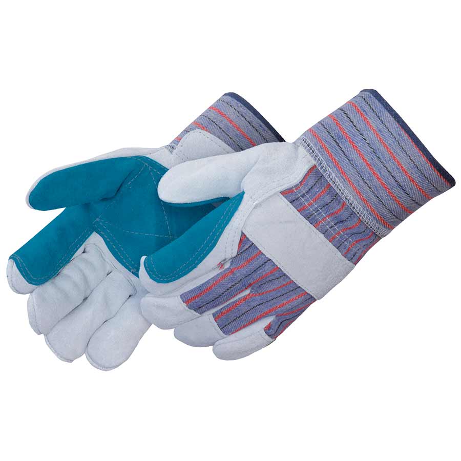 Double Palm Split Cowhide Leather Work Gloves 3581SP (Large or X-Large) - BHP Safety Products