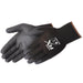 FLX (Formerly P-Grip) Black Nylon/Polyurethane General Purpose Work Gloves with Black PU Coating - BHP Safety Products
