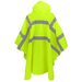 FrogWear Hi - Vis Lime PVC - Coated Polyester Rain Poncho, GLO - 850 - BHP Safety Products
