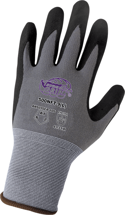 Global Glove Tsunami Grip® Foam Nitrile - Coated Gloves - 500NFT - BHP Safety Products