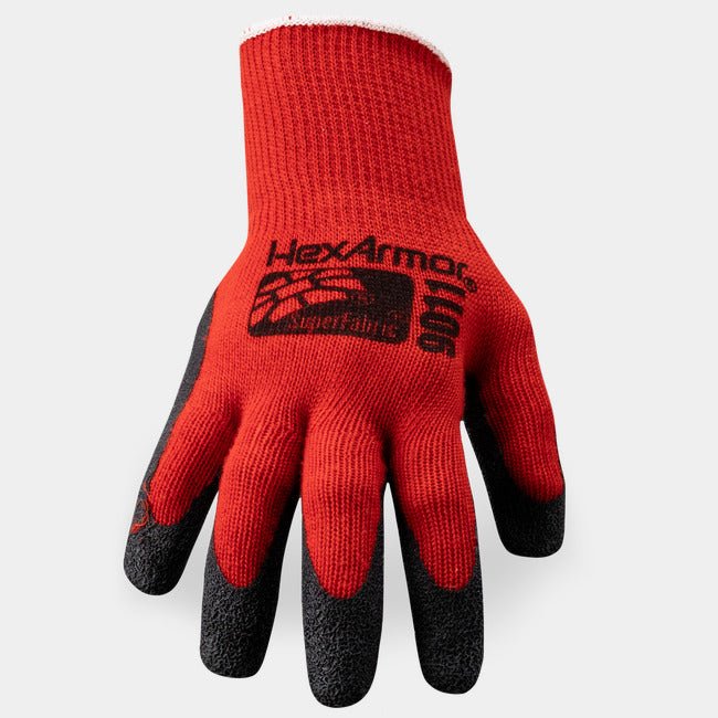 Hexarmor 9011 SuperFabric Cut Resistant Gloves with Wrinkle Rubber Palm Coating, Large - BHP Safety Products