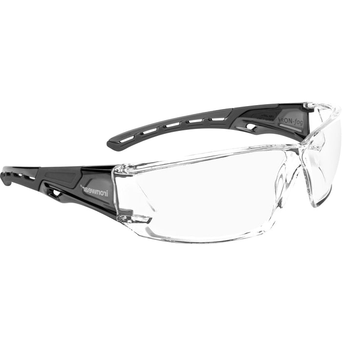 Iron - Fog Premium Grade Anti - Fog Safety Glasses Black Frame, Clear Lens 3085 - B - C/A - BHP Safety Products