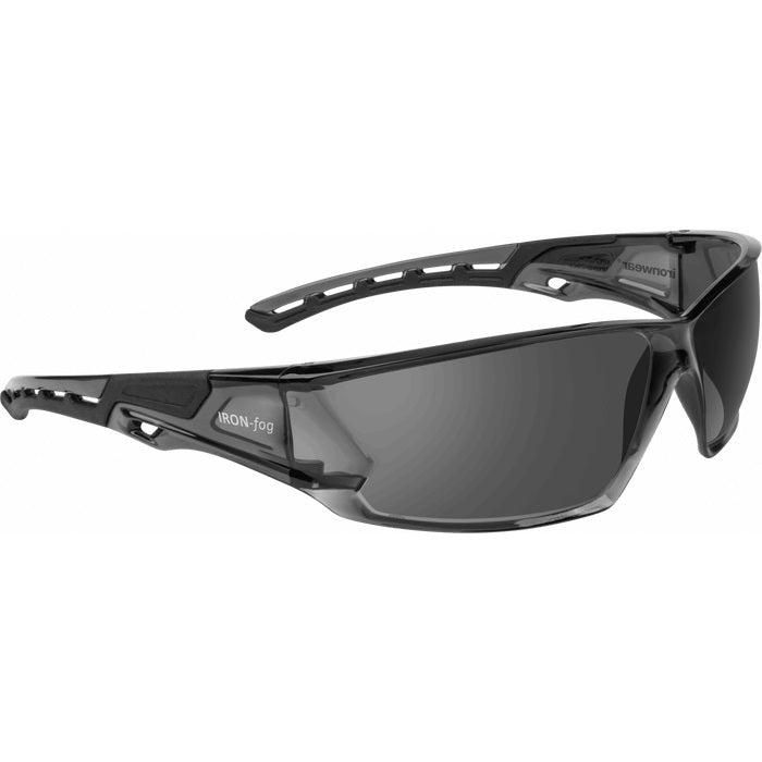 Iron - Fog Premium Grade Anti - Fog Safety Glasses Black Frame, Gray Lens 3085 - B - G/A - BHP Safety Products