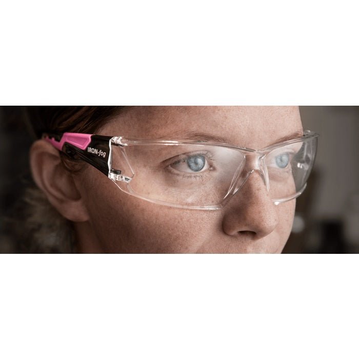 Iron - Fog Premium Grade Anti - Fog Safety Glasses Pink Frame, Clear Lens 3085 - P - C/A - BHP Safety Products