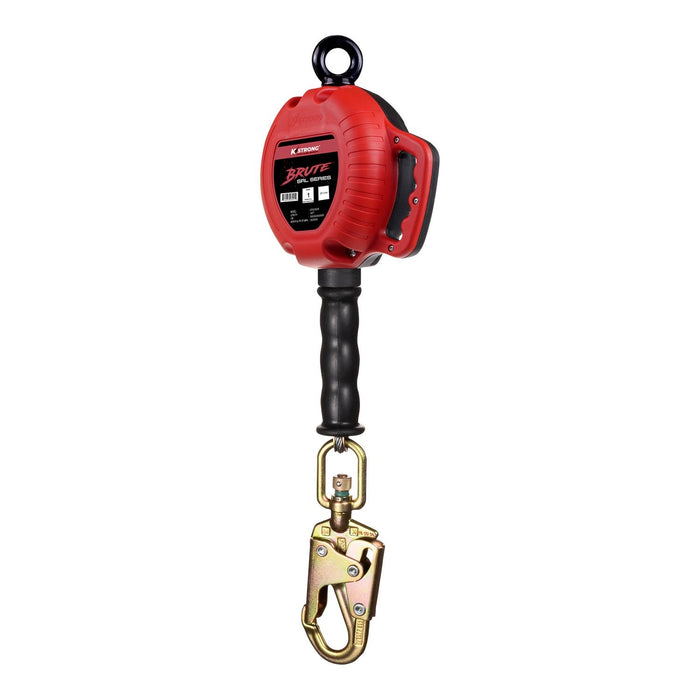 KStrong BRUTE 10 ft. Galvanized Steel Cable SRL w/ Swivel Snap Hook, UFS310010 - BHP Safety Products