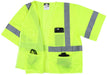 MCR Luminator Series, Class 3, Lime Safety Vest, VCL3MLZ - BHP Safety Products