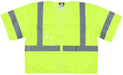 MCR Luminator Series, Class 3, Lime Safety Vest, VCL3MLZ - BHP Safety Products