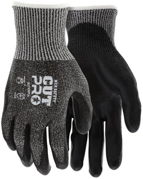 MCR Safety CutPro 13 Gauge Hypermax HPPE Shell Cut A2 PU Coated Palm Work Glove, 12 - Pairs - BHP Safety Products