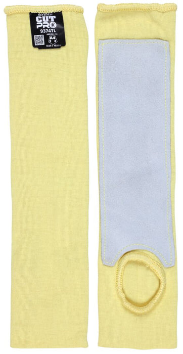 MCR Safety CutPro Cut Resistant Sleeve w/ Thumb Hole & Leather Pad, 9374TL - BHP Safety Products