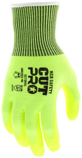 MCR Safety Hi - Vis CutPro HyperMax, Palm Dipped Work Glove, 9273HV - BHP Safety Products