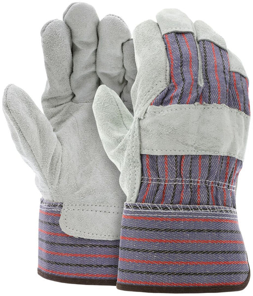 MCR Safety Leather Palm Work Glove, 2 - 1/2" Safety Cuff, 1300 - BHP Safety Products