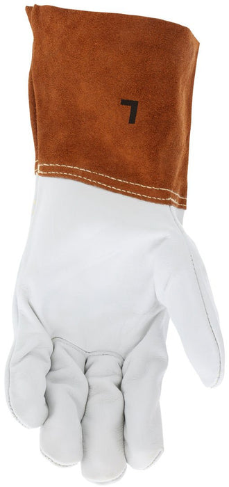 MCR Safety Leather Welding Work Glove with 4" Gauntlet Cuff (MIG/TIG), 4955 - BHP Safety Products