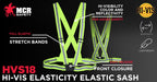 MCR Safety Reflective Suspender/Sash with Reflective Striping, HVS18 - BHP Safety Products