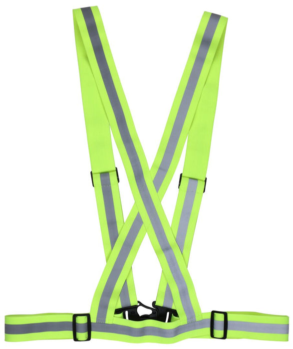 MCR Safety Reflective Suspender/Sash with Reflective Striping, HVS18 - BHP Safety Products