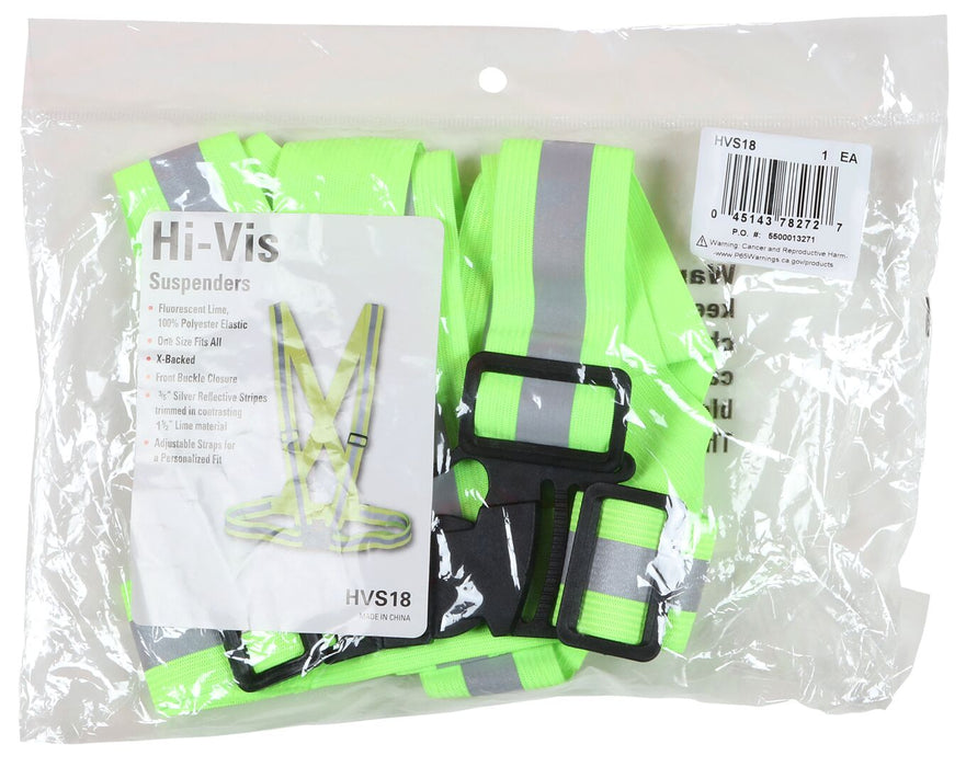 MCR Safety Reflective Suspender/Sash with Reflective Striping, HVS18 - BHP Safety Products