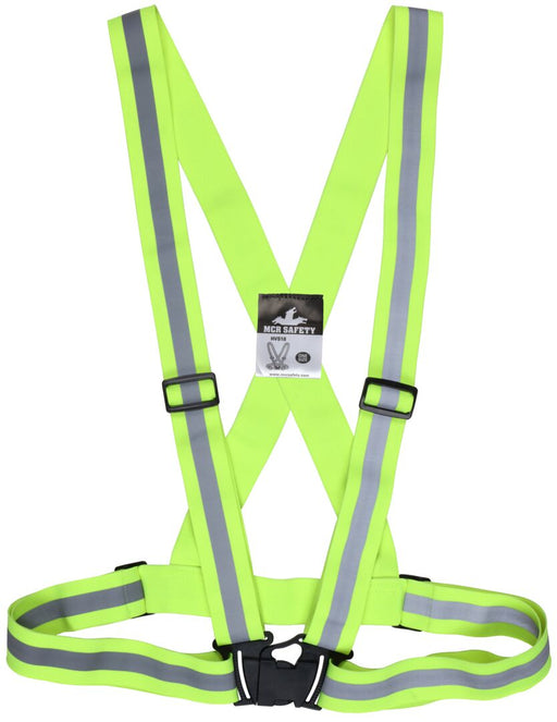 MCR Safety Reflective Suspender/Sash with Reflective Striping, HVS18 - BHP Safety Products