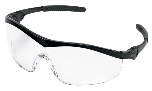 MCR Safety ST1 Series Safety Glass, Clear Lens, Black Frame & Temple, ST110 - BHP Safety Products