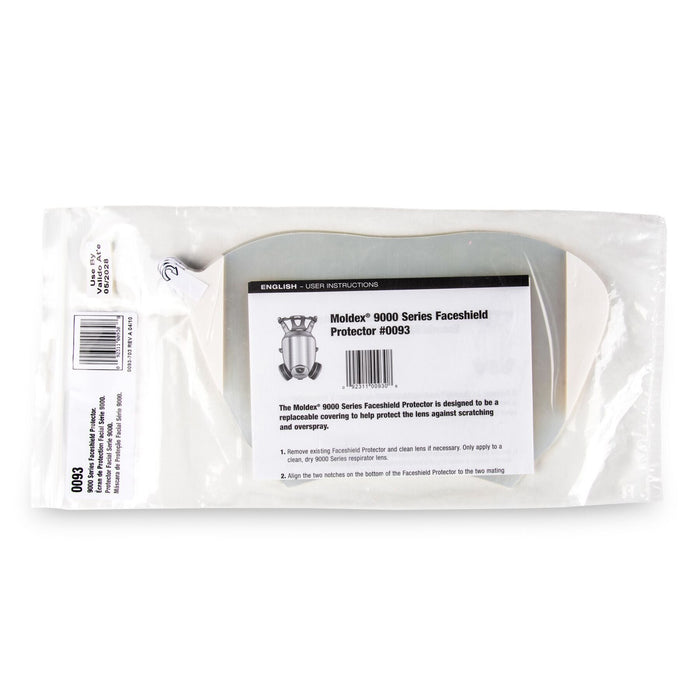 Moldex 0093 FaceShield Protectors for 9000 Series Reusable Full Face Respirator (Bag of 15) - BHP Safety Products