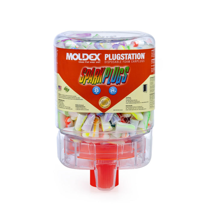 Moldex SparkPlugs PlugStation Uncorded Disposable Foam Earplug Dispenser 6644, NRR 33dB (250 - Pair Dispenser) - BHP Safety Products