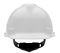 MSA V - Gard Slotted Cap, Size Large, White, w/Fas - Trac III Suspension, 477482 - BHP Safety Products