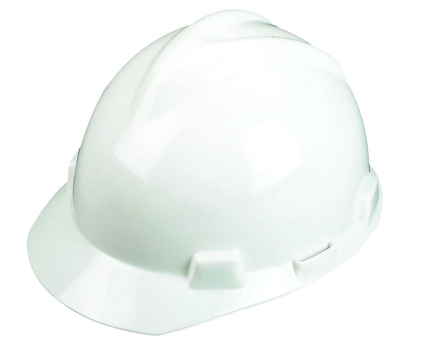MSA V - Gard Slotted Cap, Size Large, White, w/Fas - Trac III Suspension, 477482 - BHP Safety Products