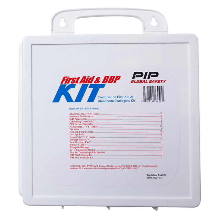 PIP First Aid and Bloodborne Pathogens Kit, 299 - 17030 - BHP Safety Products
