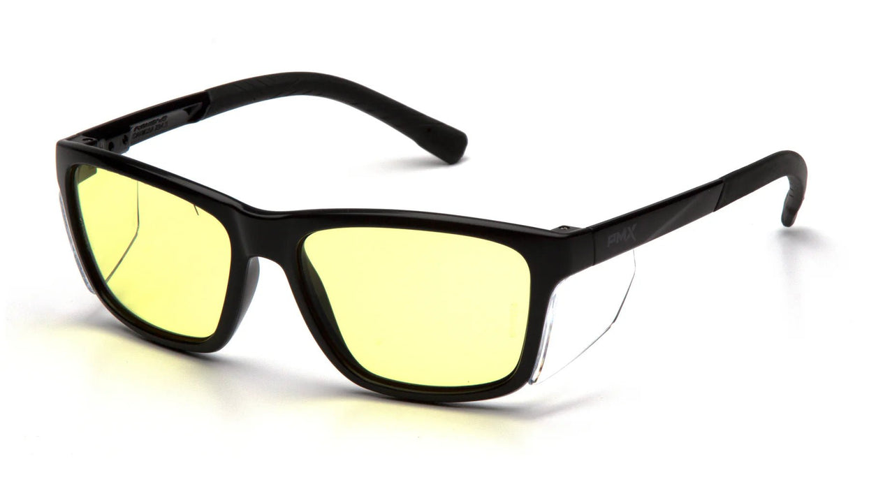 Pyramex Conaire Safety Glasses, Black Frame with Intergrated Side Shields - BHP Safety Products