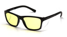 Pyramex Conaire Safety Glasses, Black Frame with Intergrated Side Shields - BHP Safety Products
