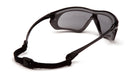 Pyramex Crossovr Safety Glasses, Anti - Fog Lens with Rubber Gasket and Adjustable Strap, Clear & Gray Lens - BHP Safety Products