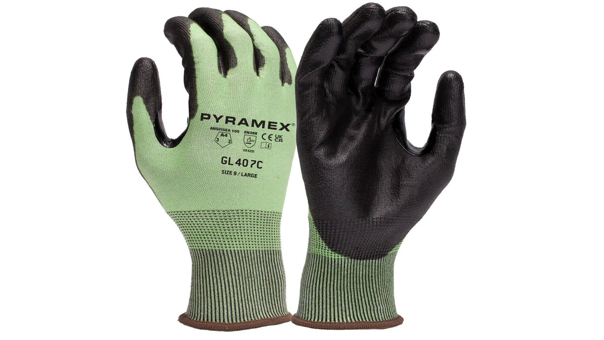 Pyramex GL407C Polyurethane A4 Cut Glove (S - 2XL) - BHP Safety Products
