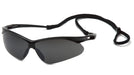 Pyramex PMXTREME Glasses Black Frame/Gray Lens with Black Cord - BHP Safety Products