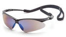 Pyramex PMXTREME Glasses Black Frame/Gray Lens with Black Cord - BHP Safety Products