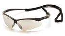 Pyramex PMXTREME Glasses Black Frame/Gray Lens with Black Cord - BHP Safety Products