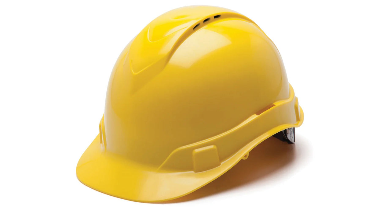 Pyramex Ridgeline Cap Style Hard Hat, 4 - Point Ratchet Suspension, Vented - BHP Safety Products