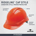 Pyramex Ridgeline Cap Style Hard Hat, 4 - Point Ratchet Suspension, Vented - BHP Safety Products
