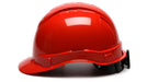 Pyramex Ridgeline Cap Style Hard Hat, 4 - Point Ratchet Suspension, Vented - BHP Safety Products