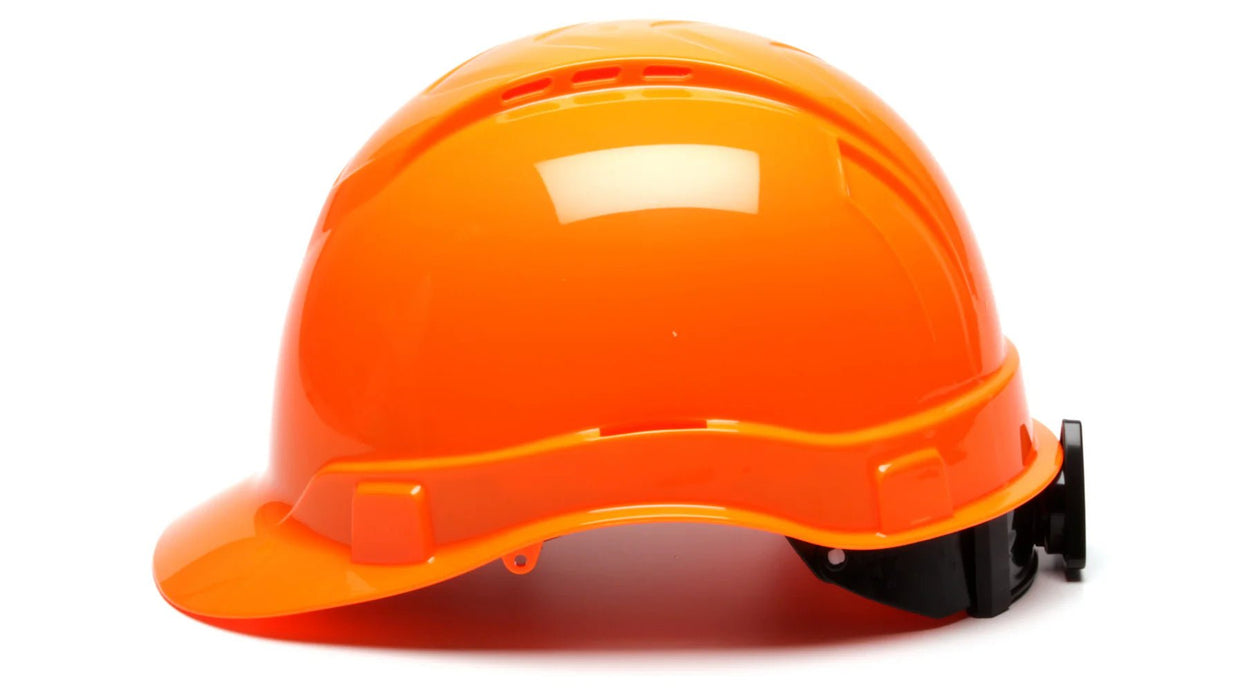 Pyramex Ridgeline Cap Style Hard Hat, 4 - Point Ratchet Suspension, Vented - BHP Safety Products