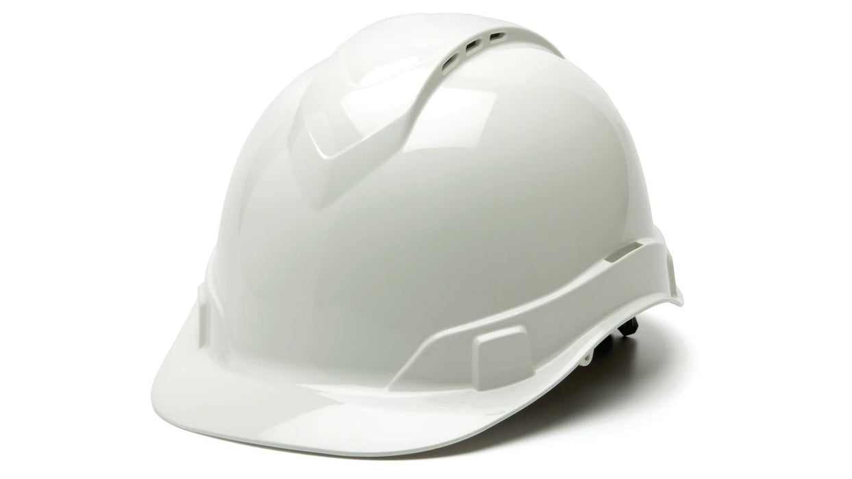 Pyramex Ridgeline Cap Style Hard Hat, 4 - Point Ratchet Suspension, Vented - BHP Safety Products